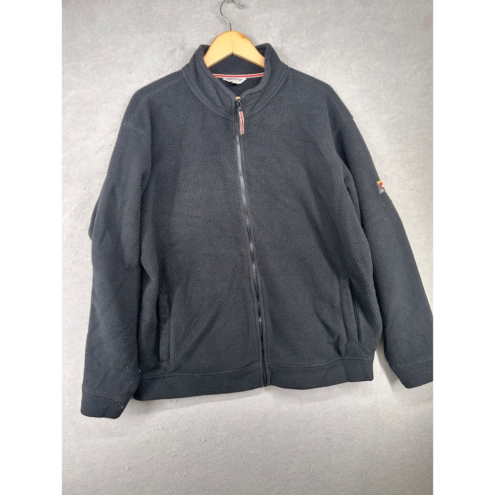 Orvis Classic Collection Mens XL Black Full Zip Sherpa Fleece Jacket 1716801